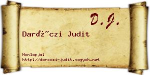 Daróczi Judit névjegykártya
